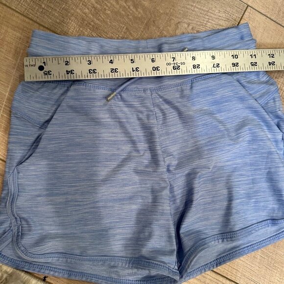 ALL IN MOTION GIRLS BLUE SHORTS MEDIUM 7/8 - Picture 3 of 5